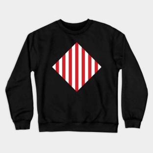 Red & White Warning Stripes Crewneck Sweatshirt
